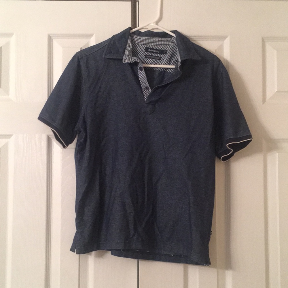 Men's Blue Polo Shirt kangol